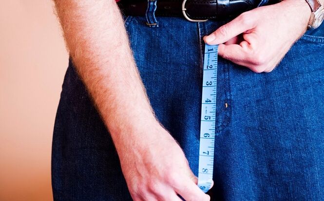 измерване размера на пениса